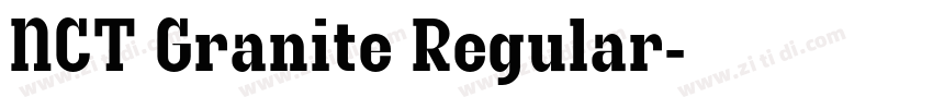 NCT Granite Regular字体转换